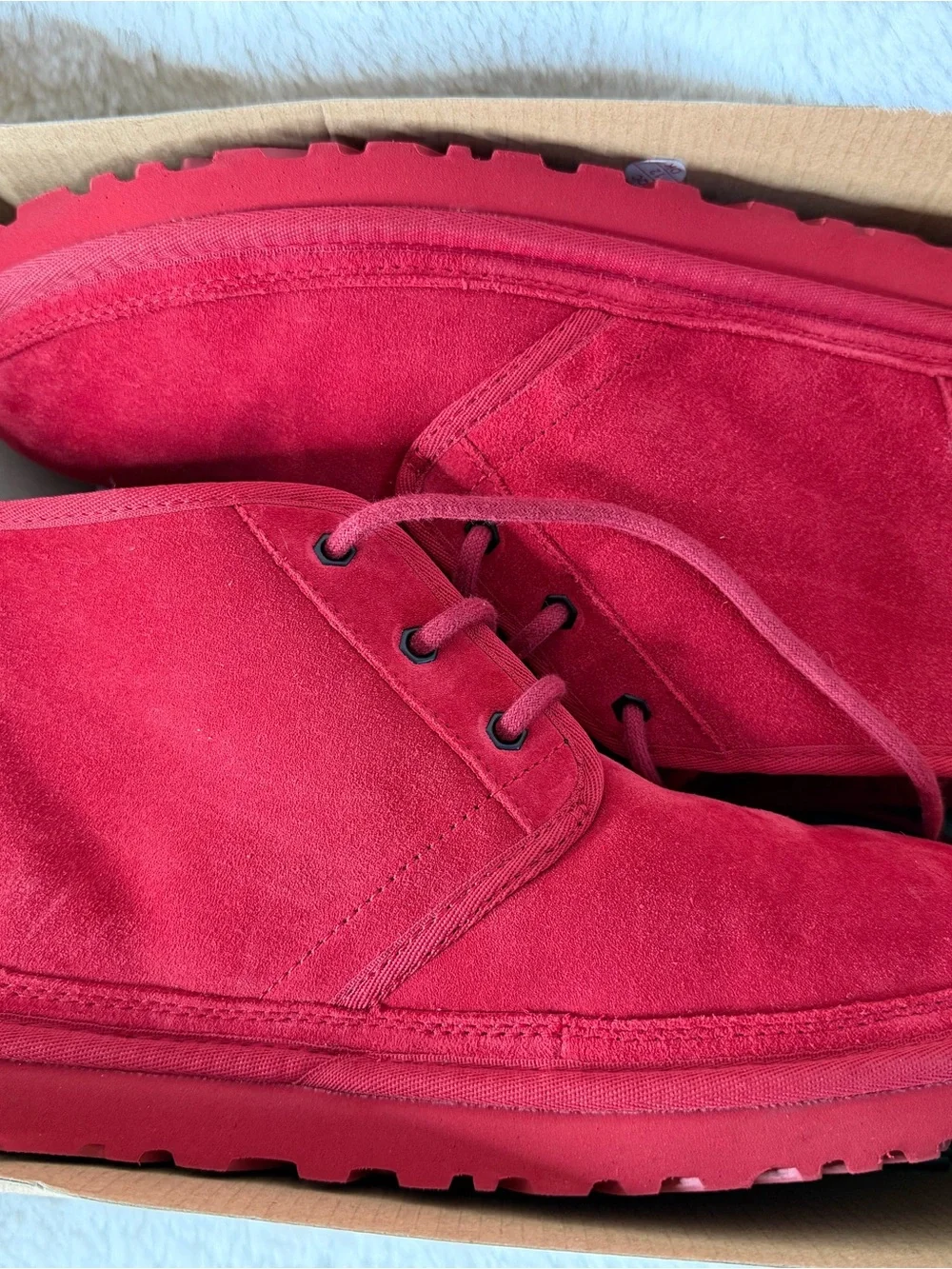 UGG Men’s Red Suede Chukka Boots